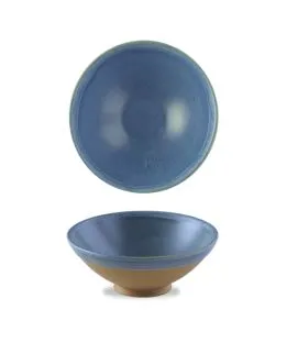 Bol conique rond bleu porcelaine vitrifiée Ø 20 cm Emerge Oslo Churchill