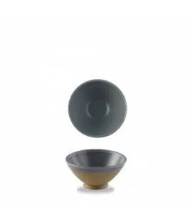 Bol conique rond gris porcelaine vitrifiée Ø 16 cm Emerge Seatle Churchill