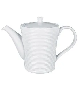 Cafetière avec couvercle blanc porcelaine vitrifiée 35 cl Ø 8,7 cm Evolution Rak