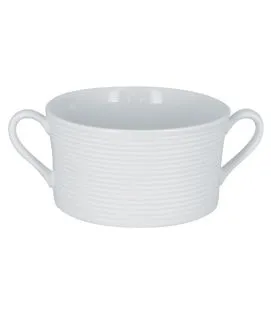 Tasse à bouillon rond blanc porcelaine vitrifiée 35 cl Ø 11 cm Evolution Rak