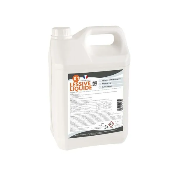 LESSIVE LIQUIDE X1 EXEOL tout textile blanc et couleur Bidon 5 litres