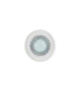 Assiette à bord droit rond Aquamarine porcelaine vitrifiée Ø 26 cm Fusion Churchill