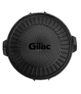 Boîte à pizza réutilisable noir plastique Ø 36 cm 5 cm Gilac