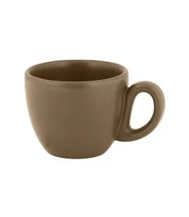 Tasse expresso marron porcelaine vitrifiée 8 cl Ø 6,5 cm Genesis Rak