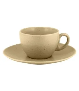 Tasse à thé beige porcelaine vitrifiée 23 cl Ø 9 cm Genesis Rak