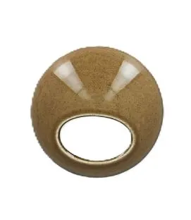 Couvercle rond bronze porcelaine vitrifiée Ø 9 cm Ashore Rak