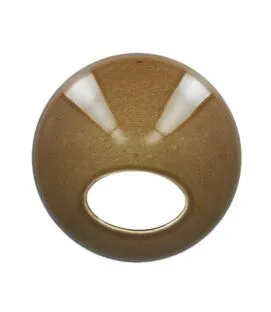 Couvercle rond bronze porcelaine vitrifiée Ø 14,5 cm Ashore Rak