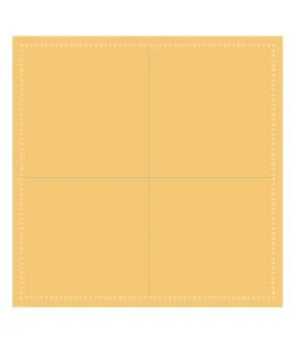 Serviette cocktail carré moutarde coton 20x20 cm Cosy Pro.mundi (1000 pièces)