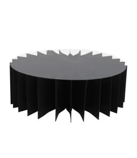 Présentoir noir Ø 30 cm 10 cm Lelu (12 pièces)