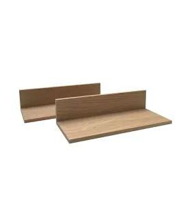 Insert pour caisse GN2/3 avec 3 compartiments chêne 24x10,5 cm Valo Aps