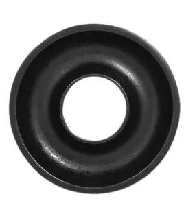 Couvercle rond noir porcelaine vitrifiée Ø 13 cm Ashore Rak