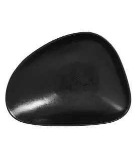 Assiette coupe creuse noir porcelaine vitrifiée 19 cm Shaped Rak
