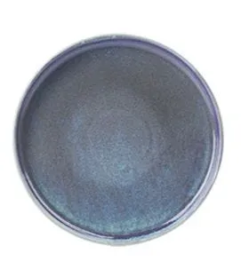 Assiette coupe plate rond nacre porcelaine vitrifiée Ø 21 cm Lilac Astera