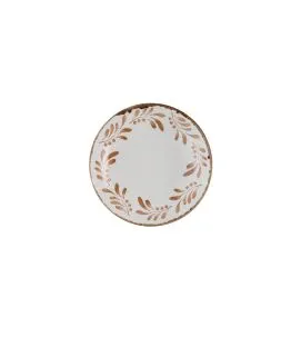 Assiette coupe creuse rond terracotta porcelaine vitrifiée Ø 25 cm Harvest Mediterranean Dudson