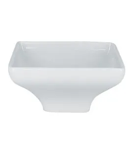 Coupelle carré blanc porcelaine vitrifiée 12 cm Moon Rak