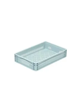 Bac ajouré Sans couvercle gris plastique 60x40x12 cm 21,4 L fond ajouré parois ajourées