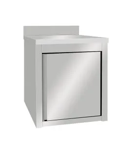 Meuble bas inox 60 cm x 85 cm Avec dosseret Avec étagère Proinox