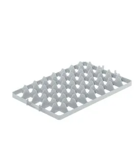 Séparateur haut 40 cases gris plastique 55,4x35,4x5,8 cm
