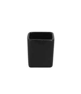 Pot à sauce carré noir porcelaine vitrifiée 5,3 cm Neo Fusion Rak