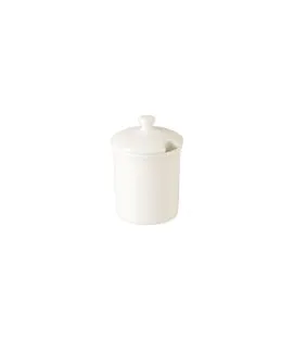 Moutardier rond ivoire porcelaine vitrifiée Ø 6,5 cm Minimax Rak