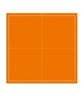 Serviette carré orange coton 20x20 cm Cosy Pro.mundi (1000 pièces)