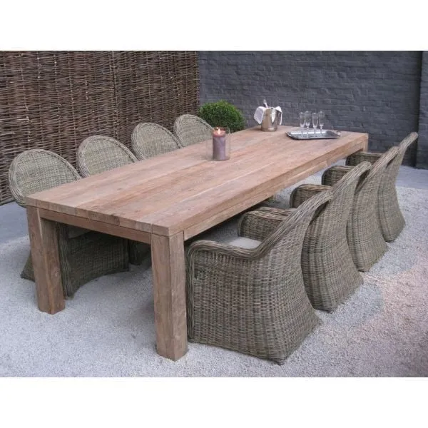 Table de jardin Darwin | 250 x 100 x 78 cm | Teck
