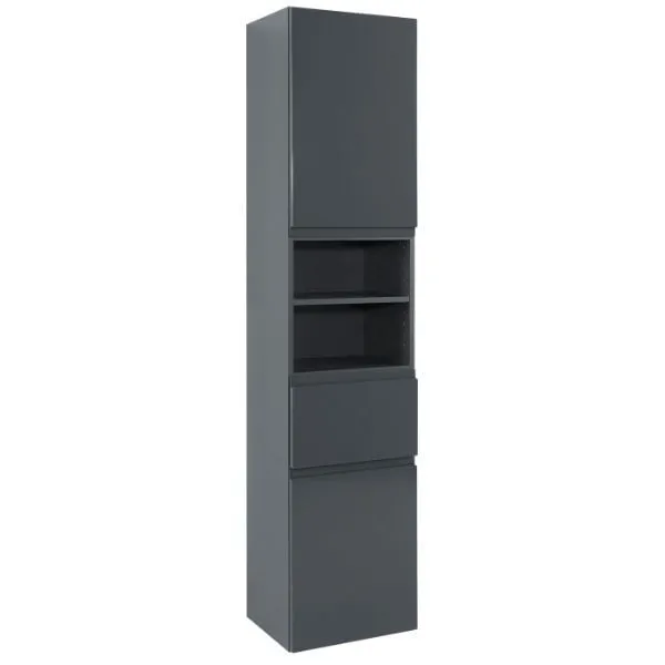 Armoire colonne Cardiff | 40 x 35 x 180 cm | Gris
