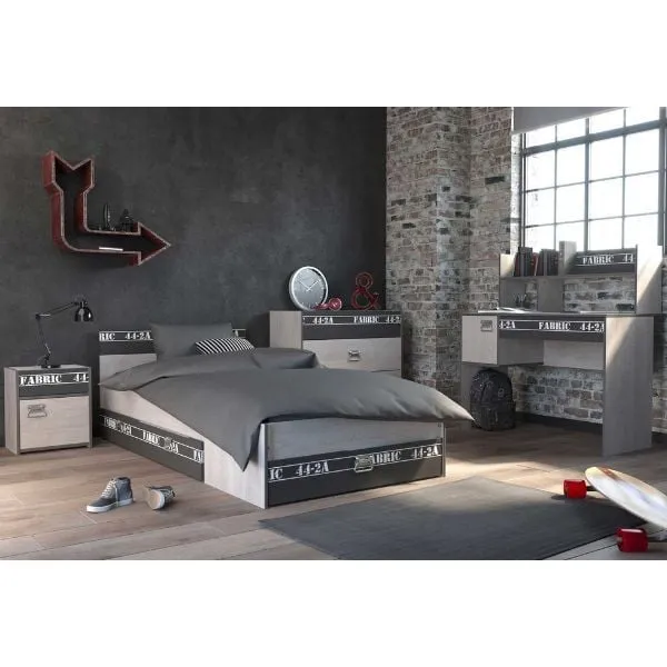 Ensemble de chambre d'enfant Fabric | Lit d'enfant, Table de chevet, Commode, Bureau