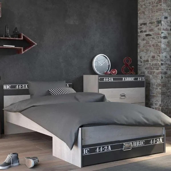 Ensemble de chambre d'enfant Fabric | Lit d'enfant, ensemble de tiroirs, commode