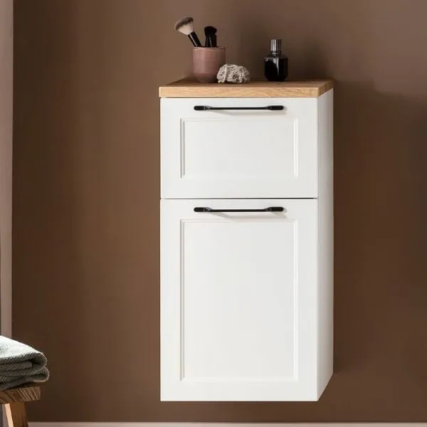 Meuble d'appoint Meran | 40 x 35 x 79 cm | Blanc