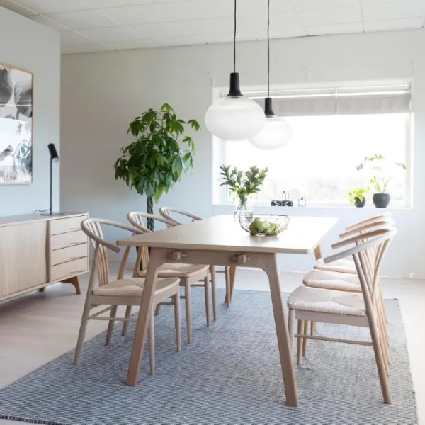 Fauteuil I_York : Tresses de papier blanc cassé et chêne