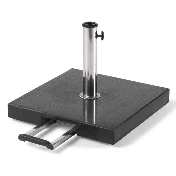 Base de parasol avec système de chariot | Granite