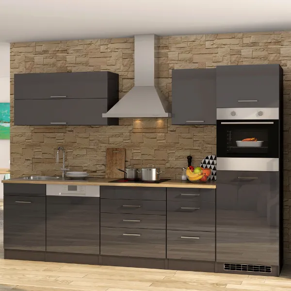 Ensemble de cuisine Mailand | Appareils non inclus | Sonoma Grey Oak