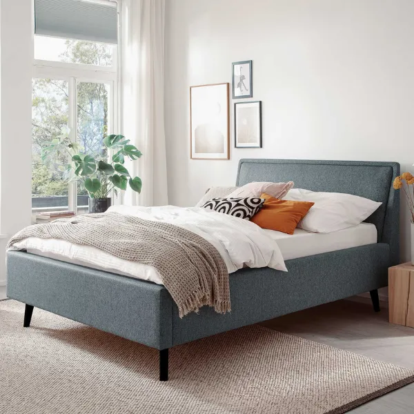 Lit Estee 140x200cm - bleu/noir