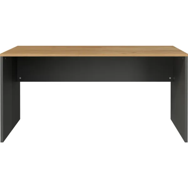 Bureau Robert 158 cm - anthracite/chêne