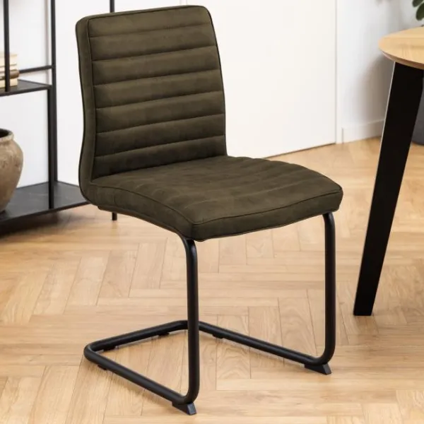 Chaise de salle à manger Zola - vert olive