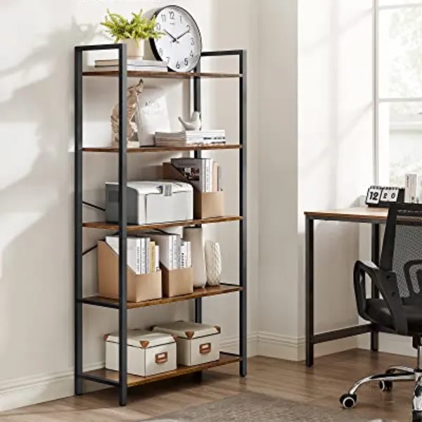 VASAGLE ALINRU Rayonnage de rangement à 5 niveaux, étagère en acier
