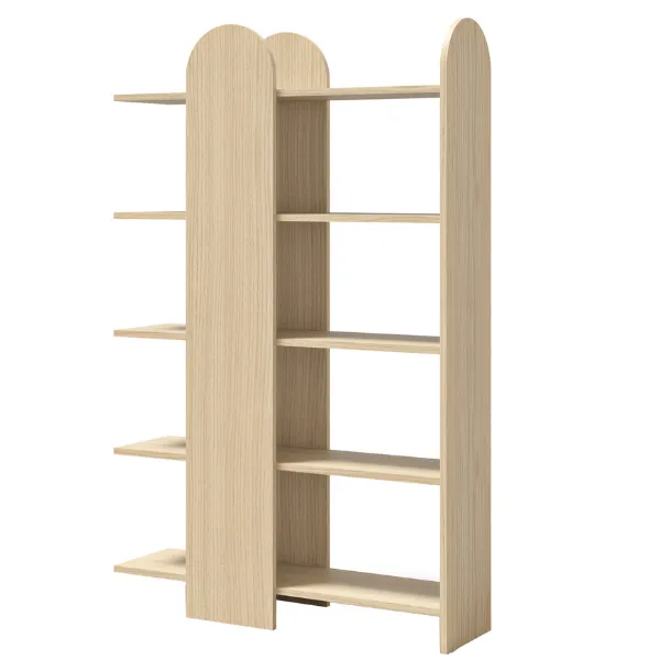 Bibliothèque Venya 5 étagères-chêne clair
