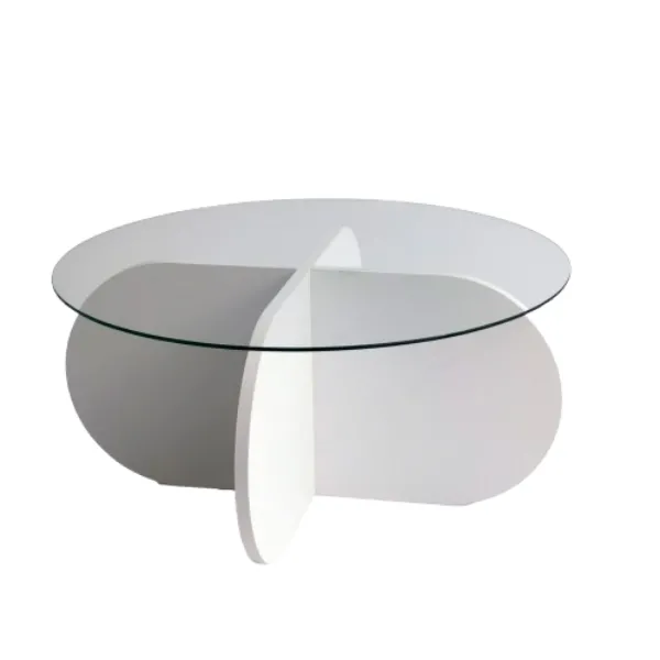 Bubble CT Table basse | VERRE TREMPÉ | Blanc