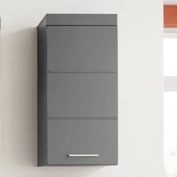 Armoire murale Amanda | 37 x 23 x 77 cm | Agave Grey | Polyvalent