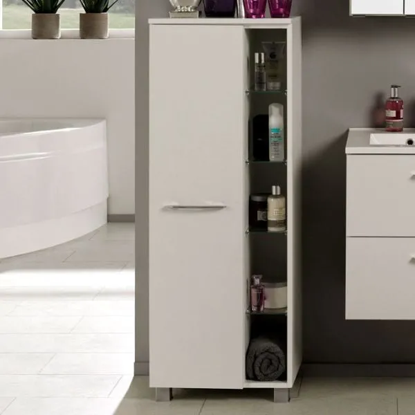 Armoire de rangement Portofino | 45 x 35 x 122 cm | Blanc