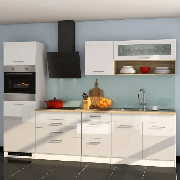 Ensemble de cuisine Milan | Appareils non inclus | Blanc brillant