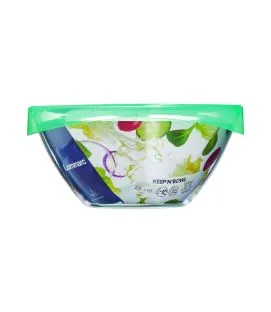 Saladier avec couvercle hermétique rond transparent verre trempé Ø 23 cm Keep'n Box Luminarc