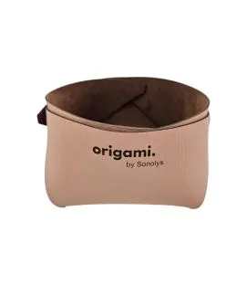 Panier carré nude PVC 13x13x8 cm Origami Sonolys