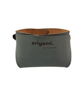 Panier carré algue PVC 13x13x8 cm Origami Sonolys