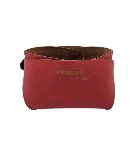 Panier carré rouge PVC 10x10x7 cm Origami Sonolys