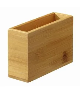 Pot rectangulaire bambou 12x4x8 cm Pro.mundi