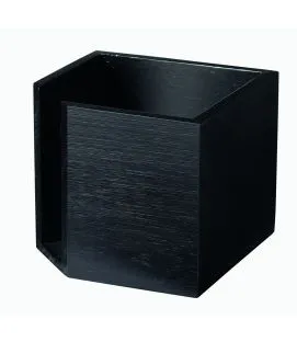Distributeur de serviettes bambou noir 12x12x10 cm Pro.mundi