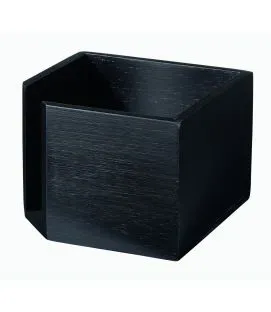 Distributeur de serviettes bambou noir 14,2x14,2x10 cm Pro.mundi