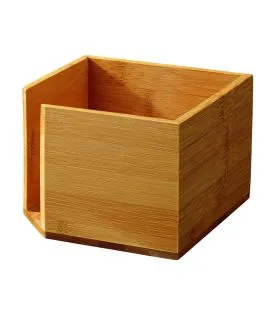 Distributeur de serviettes bambou 14,2x14,2x10 cm Pro.mundi